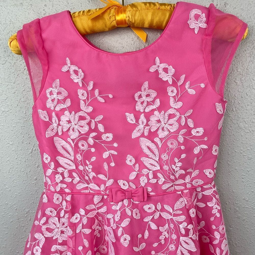 Joan Michelle Pink Sleeveless Formal Dress Size 8 EUC - Picture 2 of 6